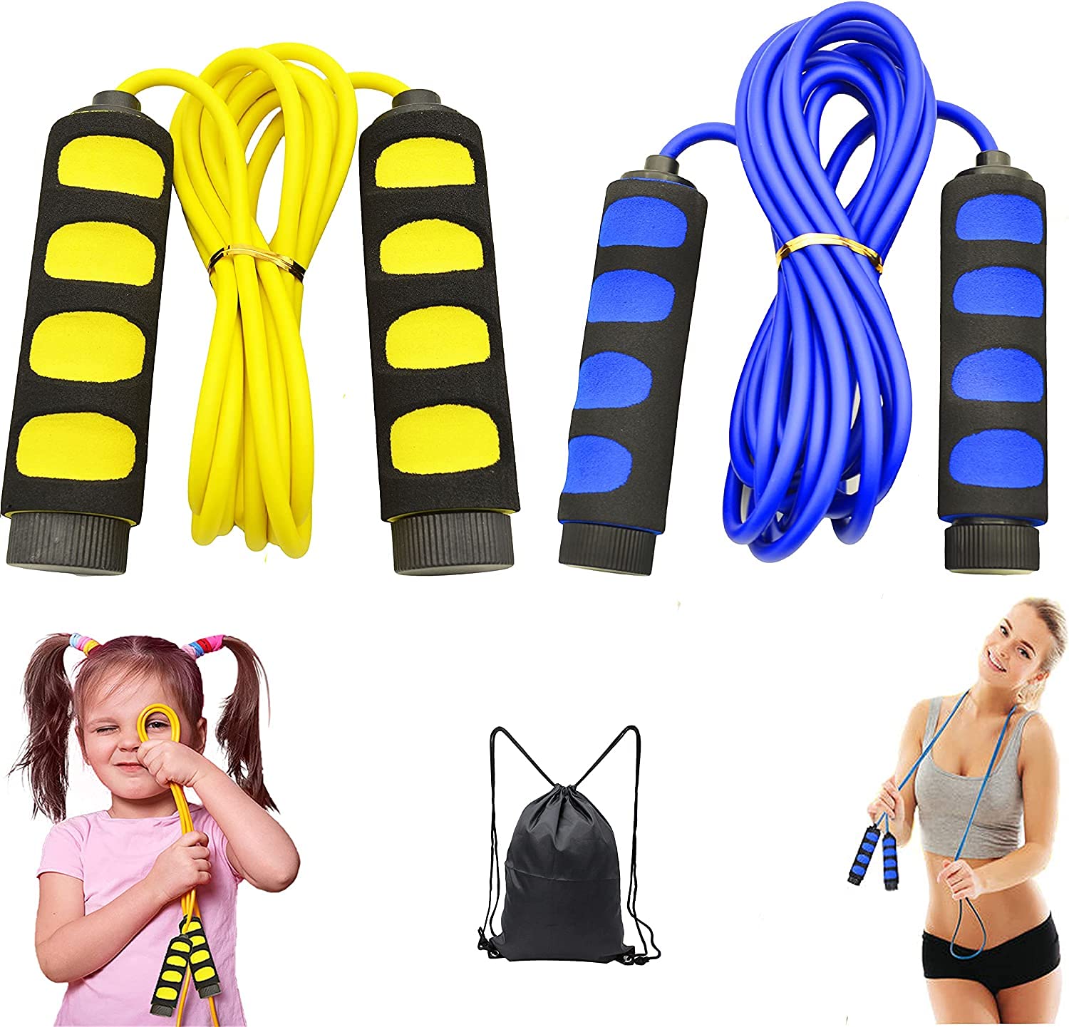 Fast Cardio Anywhere | Adjustable Jump Rope Set